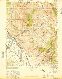 preview thumbnail of historical topo map of Monterey County, CA in 1947