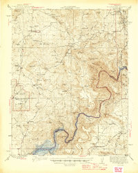 preview thumbnail of historical topo map of Madera County, CA in 1945
