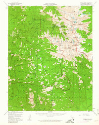 preview thumbnail of historical topo map of Tulare County, CA in 1956