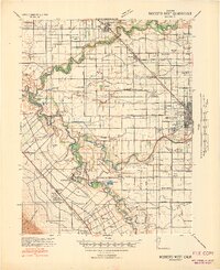 1941 Map of Modesto West
