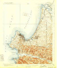 Download a high-resolution, GPS-compatible USGS topo map for Monterey, CA (1929 edition)