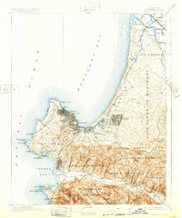 Download a high-resolution, GPS-compatible USGS topo map for Monterey, CA (1932 edition)