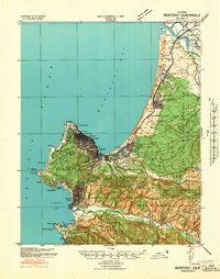 Download a high-resolution, GPS-compatible USGS topo map for Monterey, CA (1941 edition)