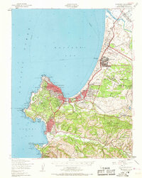 Download a high-resolution, GPS-compatible USGS topo map for Monterey, CA (1969 edition)