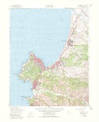 preview thumbnail of historical topo map of Monterey, CA in 1947
