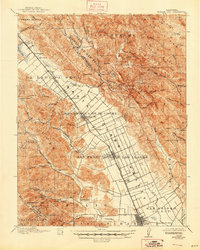 Download a high-resolution, GPS-compatible USGS topo map for Morgan Hill, CA (1947 edition)