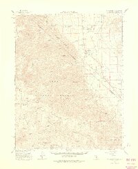 preview thumbnail of historical topo map of Mono County, CA in 1962