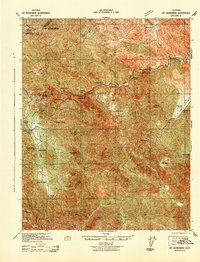Download a high-resolution, GPS-compatible USGS topo map for Mt Boardman, CA (1942 edition)