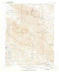 1896 Map of Mt. Diablo, 1964 Print