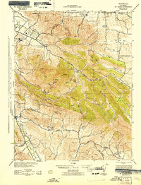 preview thumbnail of historical topo map of Contra Costa County, CA in 1943