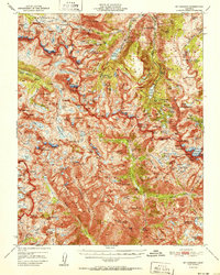 preview thumbnail of historical topo map of Fresno County, CA in 1951
