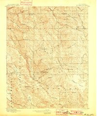 1897 Map of Mt. Hamilton, 1901 Print