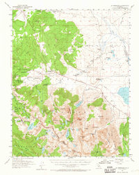 preview thumbnail of historical topo map of Mono County, CA in 1953