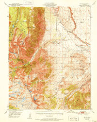 Download a high-resolution, GPS-compatible USGS topo map for Mt Tom, CA (1951 edition)