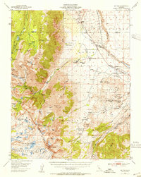 Download a high-resolution, GPS-compatible USGS topo map for Mt Tom, CA (1955 edition)