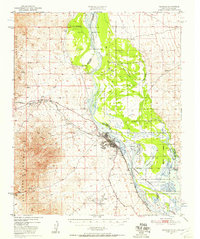 1950 Map of Needles, CA, 1957 Print