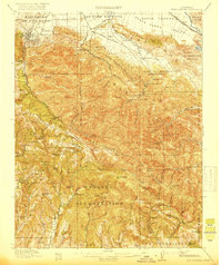 1919 Map of New Almaden, 1939 Print