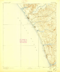 1893 Map of Oceanside, 1897 Print