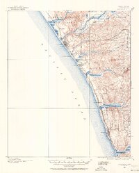 1898 Map of Oceanside, 1964 Print