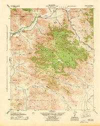 Download a high-resolution, GPS-compatible USGS topo map for Onyx, CA (1943 edition)