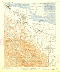 1899 Map of Palo Alto, 1923 Print