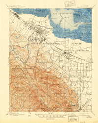 preview thumbnail of historical topo map of Palo Alto, CA in 1899