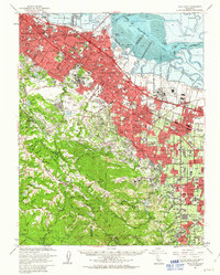 Download a high-resolution, GPS-compatible USGS topo map for Palo Alto, CA (1963 edition)