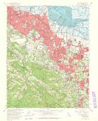 preview thumbnail of historical topo map of Palo Alto, CA in 1961