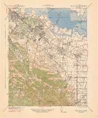 preview thumbnail of historical topo map of Palo Alto, CA in 1941