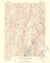 preview thumbnail of historical topo map of Paradise, CA in 1953
