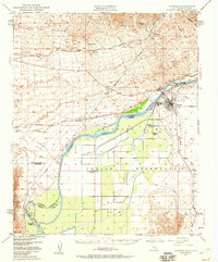 preview thumbnail of historical topo map of Parker, AZ in 1949