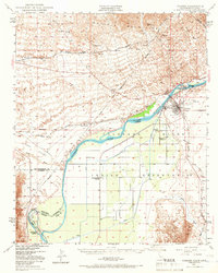 Download a high-resolution, GPS-compatible USGS topo map for Parker, CA (1966 edition)