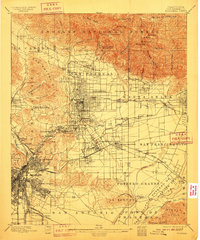 preview thumbnail of historical topo map of Pasadena, CA in 1900