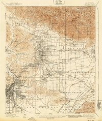 preview thumbnail of historical topo map of Pasadena, CA in 1900