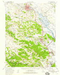 preview thumbnail of historical topo map of Petaluma, CA in 1954