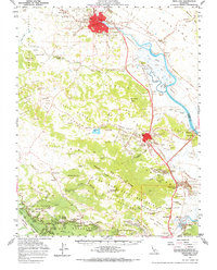 Download a high-resolution, GPS-compatible USGS topo map for Petaluma, CA (1968 edition)