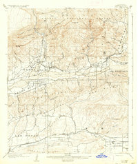 1921 Map of Piru, 1937 Print