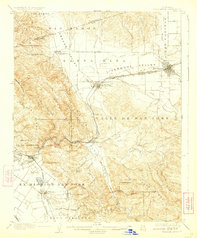preview thumbnail of historical topo map of Pleasanton, CA in 1906