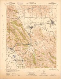 preview thumbnail of historical topo map of Pleasanton, CA in 1943