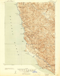 Download a high-resolution, GPS-compatible USGS topo map for Point Sur, CA (1946 edition)