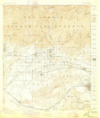 preview thumbnail of historical topo map of Pomona, CA in 1897