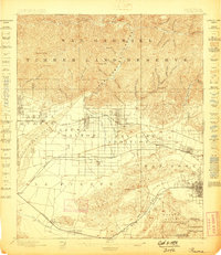 preview thumbnail of historical topo map of Pomona, CA in 1898
