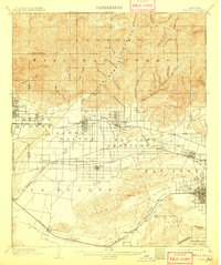 preview thumbnail of historical topo map of Pomona, CA in 1904