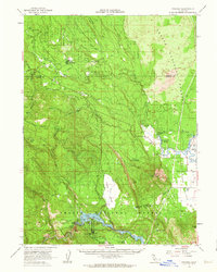 preview thumbnail of historical topo map of Shasta County, CA in 1961