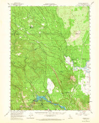 preview thumbnail of historical topo map of Shasta County, CA in 1961