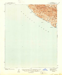 preview thumbnail of historical topo map of San Luis Obispo County, CA in 1945