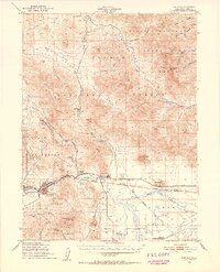 1950 Map of Portola, 1952 Print