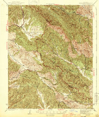 preview thumbnail of historical topo map of Monterey County, CA in 1944