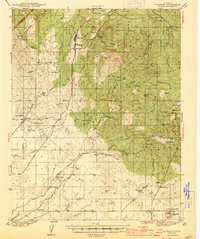 preview thumbnail of historical topo map of Madera County, CA in 1944