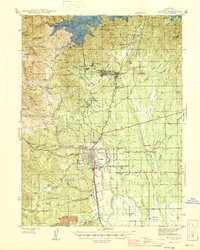 preview thumbnail of historical topo map of Redding, CA in 1946